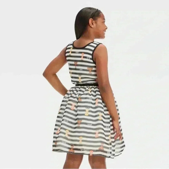 Barbie Dress Girls Size XL (14-16) Black White Barbiecore Target NWT - Picture 2 of 7